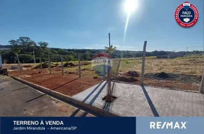 Terreno à venda na Rua Ravena, 253, Jardim Mirandola, Americana