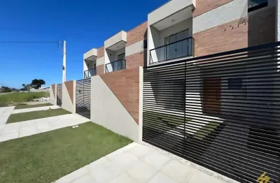 Sobrado para venda em guaratuba de 96.00m² com 3 quartos, 1 suite e 1 garagem