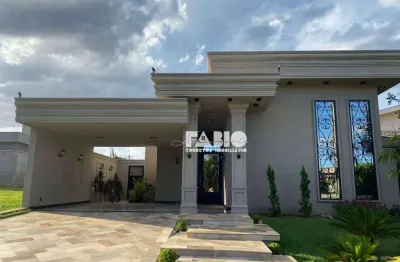 Casa de condomínio para venda em parque residencial buona vita de 221.00m² com 3 quartos, 3 suites e 4 garagens
