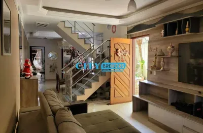 Sobrado para venda em jardim santa bárbara de 170.00m² com 3 quartos, 1 suite e 3 garagens