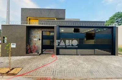 Casa para venda em residencial setsul ii de 136.00m² com 3 quartos, 1 suite e 2 garagens