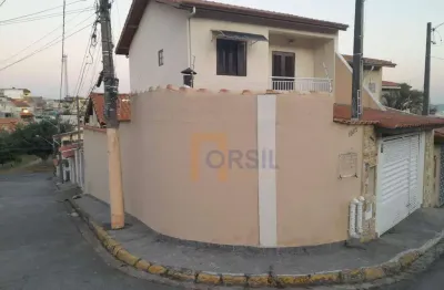 Sobrado para venda em jardim camila de 131.00m² com 2 quartos, 1 suite e 2 garagens
