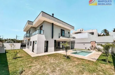 Sobrado para venda em condomínio terra magna de 253.00m² com 3 quartos, 3 suites e 4 garagens