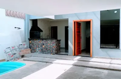 Casa para venda em residencial nova água branca ii de 127.00m² com 3 quartos, 1 suite e 2 garagens