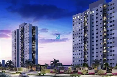 Apartamento para venda em residencial monterrey de 55.00m² com 2 quartos, 1 suite e 1 garagem