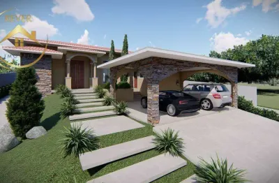 Casa de condomínio para venda em loteamento residencial entre verdes (sousas) de 443.00m² com 3 quartos, 3 suites e 4 garagens