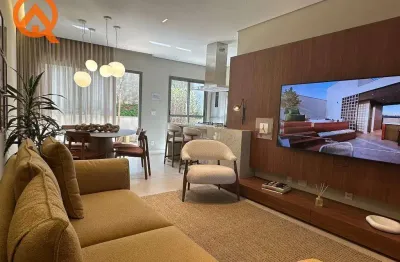 Casa de condomínio para venda em chácara primavera de 136.72m² com 3 quartos, 3 suites e 2 garagens