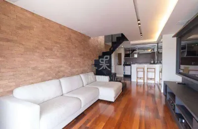 Cobertura para venda em pinheiros de 121.00m² com 1 quarto, 1 suite e 2 garagens