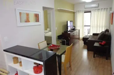 Flat para alugar em itaim bibi de 40.00m² com 1 quarto, 1 suite e 1 garagem