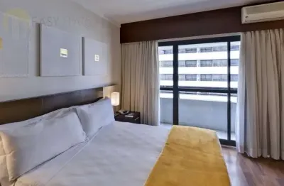 Flat para venda em paraíso de 60.00m² com 1 quarto, 1 suite e 1 garagem