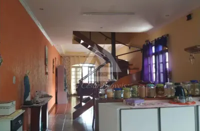 Sobrado para venda em jardim miranda d'aviz de 247.00m² com 3 quartos, 1 suite e 4 garagens