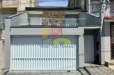 Sobrado para venda em vila scarpelli de 244.00m² com 3 quartos, 2 suites e 5 garagens