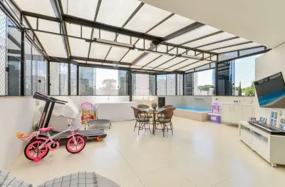 Cobertura para venda em bigorrilho de 171.00m² com 3 quartos, 1 suite e 2 garagens