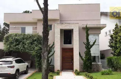 Casa de condomínio para venda em aldeia da serra de 370.00m² com 4 quartos, 4 suites e 3 garagens