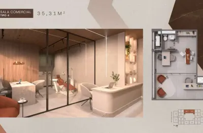 Sala comercial para venda em vila do golf de 35.00m² com 1 quarto e 1 garagem