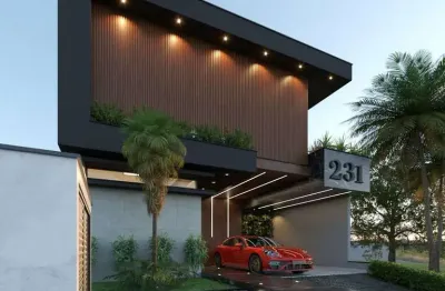 Casa de condomínio para venda em cézar de souza de 238.00m² com 3 quartos, 3 suites e 4 garagens