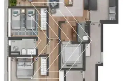 Apartamento para venda em vila nova conceição de 173.00m² com 3 quartos, 3 suites e 2 garagens