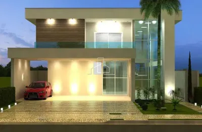 Casa para venda em residencial eco village i de 400.00m² com 5 quartos, 5 suites e 6 garagens