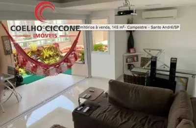 Cobertura para alugar em campestre de 148.00m² com 3 quartos, 1 suite e 2 garagens