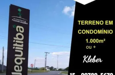 Terreno en condomínio para venda em parque ecoresidencial fazenda jequitibá de 1037.00m²