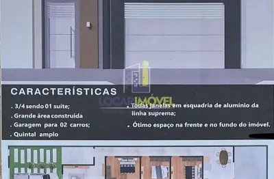 Casa para venda em primavera de 104.00m² com 3 quartos, 1 suite e 2 garagens