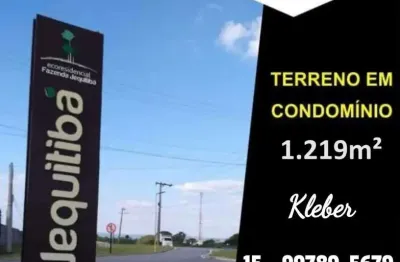 Terreno en condomínio para venda em parque ecoresidencial fazenda jequitibá de 1216.00m²