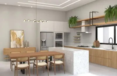 Casa de condomínio para venda em condomínio residencial evidências de 220.00m² com 4 quartos, 4 suites e 4 garagens