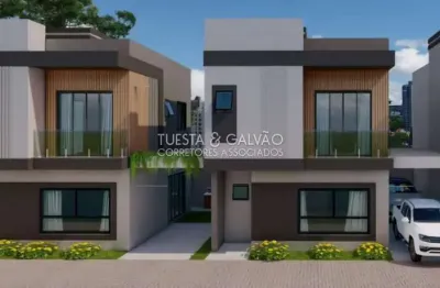 Casa de condomínio para venda em boqueirão de 105.00m² com 3 quartos, 1 suite e 2 garagens