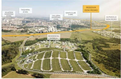 Terreno en condomínio para venda em condomínio vista campinas de 304.00m²