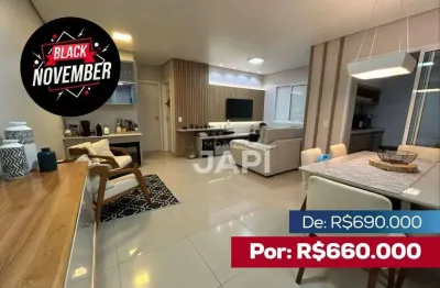 Apartamento para venda em jardim ermida i de 76.00m² com 2 quartos e 2 garagens