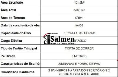 Galpão / depósito / armazém para alugar em jardim jóia de 425.00m²