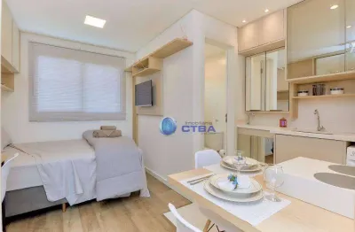 Studio para venda em rebouças de 17.00m² com 1 quarto e 1 garagem