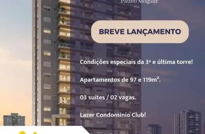 Apartamento para venda em vila mogilar de 97.00m² com 3 quartos, 1 suite e 2 garagens