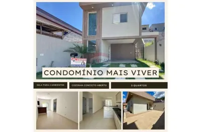 Casa de condomínio para venda em centro de 150.00m² com 3 quartos, 1 suite e 2 garagens