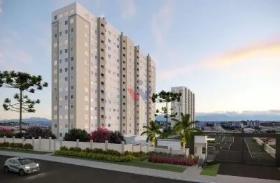 Apartamento para venda em pinheirinho de 50.00m² com 2 quartos e 1 garagem