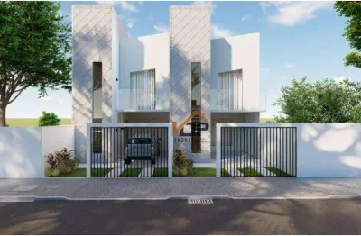 Sobrado para venda em uvaranas de 100.00m² com 2 quartos, 2 suites e 1 garagem