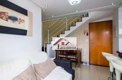 Cobertura para venda em vila camilópolis de 112.00m² com 2 quartos, 1 suite e 2 garagens