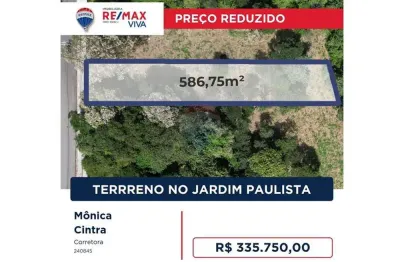 Terreno à venda no Jardim Paulista, Atibaia 