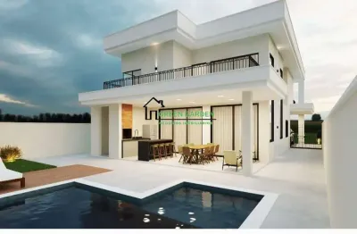 Casa para venda em condomínio reserva da serra de 300.00m² com 4 quartos, 4 suites e 4 garagens