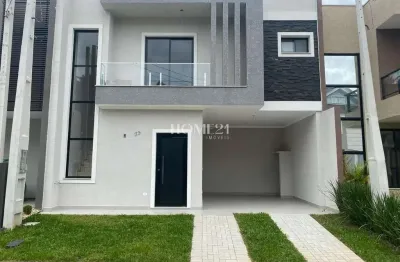 Sobrado para venda em umbará de 144.00m² com 3 quartos, 1 suite e 2 garagens