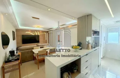 Apartamento para venda em jardim são vicente de 77.00m² com 3 quartos, 1 suite e 2 garagens