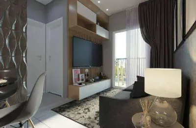 Apartamento para venda em edifício sky life rooftop de 48.00m² com 2 quartos e 1 garagem