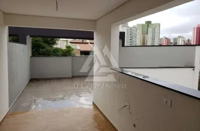 Cobertura para venda em vila floresta de 100.00m² com 2 quartos e 2 garagens