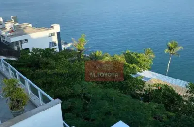 Sobrado para venda em praia da enseada - frente mar de 300.00m² com 4 quartos, 4 suites e 3 garagens