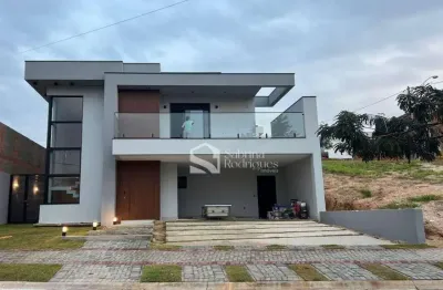 Sobrado para venda em condomínio laguna residencial de 253.00m² com 4 quartos, 3 suites e 4 garagens