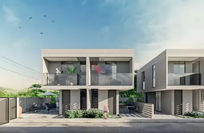 Casa de condomínio para venda em matinhos de 62.00m² com 2 quartos, 1 suite e 2 garagens