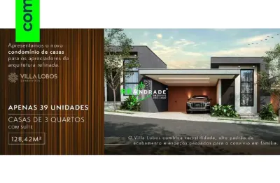 Casa de condomínio para venda em chácara espraiado de 128.00m² com 3 quartos, 1 suite e 2 garagens