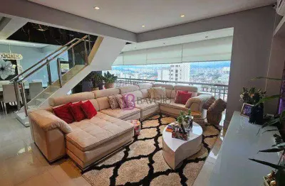 Cobertura para venda em vila romana de 320.00m² com 5 quartos, 3 suites e 4 garagens