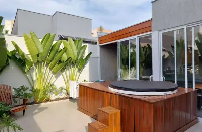 Sobrado para venda em residencial real park sumaré de 210.00m² com 3 quartos, 3 suites e 4 garagens