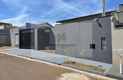 Casa para venda em residencial luzia polotto de 77.00m² com 3 quartos, 1 suite e 2 garagens